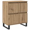 vidaXL Sideboard 2 pcs Artisan Egetr&aelig; 60 x 35 x 70 cm