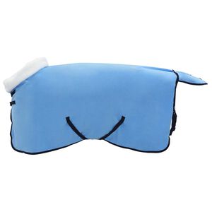 vidaXL Hestet&aelig;ppe Fuldt aqua 75 cm Polar fleece