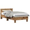 vidaXL Sengestel Gammelt tr&aelig; 193 x 95 x 88 cm Konstrueret tr&aelig;