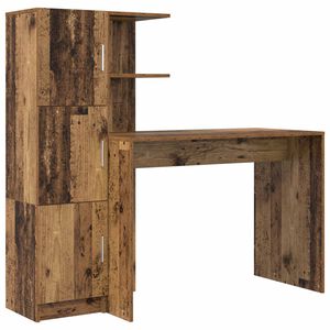 vidaXL Bord Gammelt tr&aelig; 133,5 x 50 x 124 cm 2 stk.