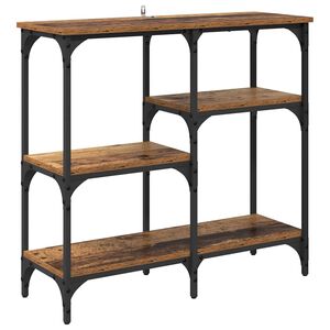 vidaXL Konsolbord Gammelt tr&aelig; 80 x 29 x 75 cm Konstrueret tr&aelig;