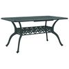 vidaXL havebord 150x90x72 cm st&oslash;bt aluminium gr&oslash;n