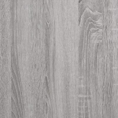 vidaXL vægreol med 3 hylder 30x25x100 cm konstrueret træ grå sonoma-eg