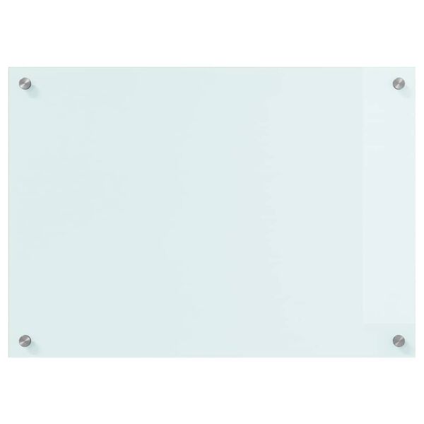 vidaXL Køkken bagvæg Hvid 70 x 50 cm hærdet glas