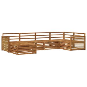 vidaXL Udend&oslash;rs sofagruppe 6 pcs Naturfarvet