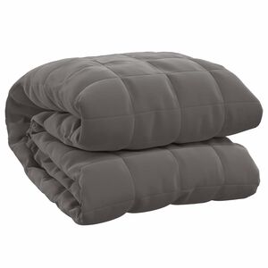 vidaXL tyngdet&aelig;ppe 200x200 cm 13 kg stof gr&aring;