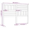 vidaXL sengegærde 146x4x100 cm massivt fyrretræ