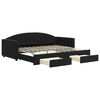 vidaXL daybed med udtr&aelig;k og skuffer 90x200 cm velour sort