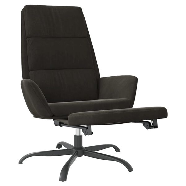 vidaXL l&aelig;nestol med fodst&oslash;tte fl&oslash;jl bl&aring;