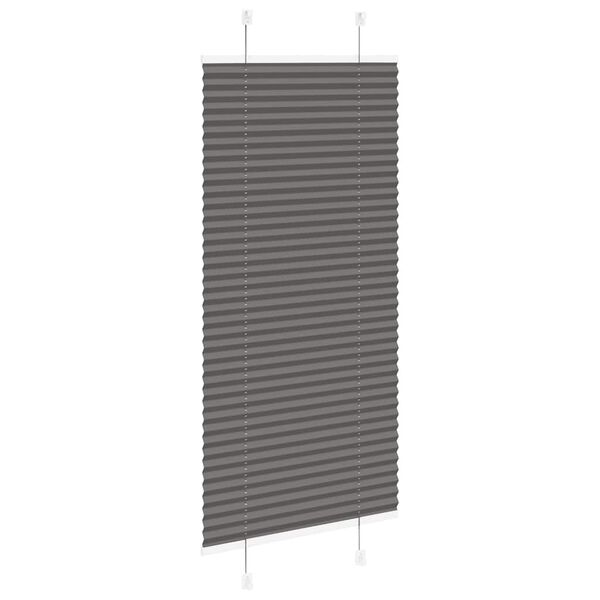 vidaXL Pliss&eacute;gardin Sort 55x100 cm Stofbredde 54,4 cm Polyester
