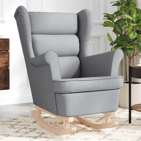 vidaXL gyngestol 74x90x102 cm stof lysegrå