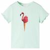 vidaXL T-shirt til b&oslash;rn str. 128 lys mintgr&oslash;n