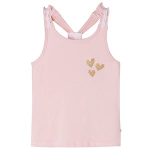 vidaXL Tanktop til b&oslash;rn str. 104 lyser&oslash;d