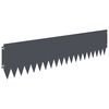 vidaXL Pl&aelig;nekant 10 pcs 103 x 25 cm St&aring;l Antracit