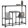 vidaXL konsolbord 89,5x28x76 cm konstrueret træ grå sonoma-eg