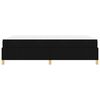 vidaXL Sengestel med madras Sort 140 x 190 cm Stof