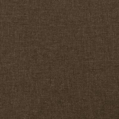 vidaXL kontinentalseng med madras 140x200 cm stof mørkebrun