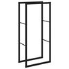 vidaXL br&aelig;ndestativ 55x30x116 cm st&aring;l sort