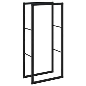 vidaXL br&aelig;ndestativ 55x30x116 cm st&aring;l sort