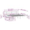 vidaXL sengeramme med skuffer 200x200 cm massivt fyrretr&aelig;