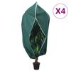vidaXL plantebeskyttelse med lynl&aring;s 4 stk. 70 g/m&sup2; 3,93x3 m