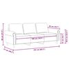 vidaXL 3-personers sofa 180 cm fl&oslash;jl lyser&oslash;d