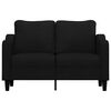 vidaXL 2-personers sofa 120 cm stof sort