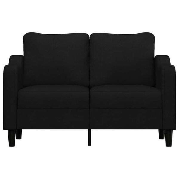 vidaXL 2-personers sofa 120 cm stof sort