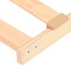 vidaXL Lamelbund Brun 70 x 190 cm Massivt b&oslash;getr&aelig;