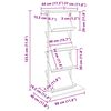 vidaXL Magasin Rack Artisan Egetr&aelig; 68 x 40 x 123.5 cm Konstrueret tr&aelig;