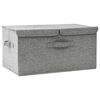 vidaXL opbevaringskasse 50x30x25 cm stof gr&aring;
