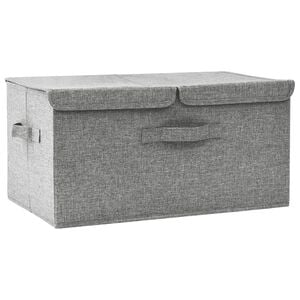 vidaXL opbevaringskasse 50x30x25 cm stof gr&aring;