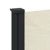 vidaXL sidemarkise 100x500 cm sammenrullelig cremefarvet