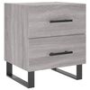vidaXL sengebord 40x35x47,5 cm konstrueret tr&aelig; gr&aring; sonoma-eg