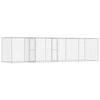 vidaXL Hundebur S&oslash;lv 800 x 200 x 200 cm Galvaniseret st&aring;l