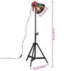 vidaXL gulvlampe 35x35x65/95 cm 25 W E27 flerfarvet