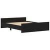 vidaXL sengestel uden madras 150x200 cm konstrueret tr&aelig; sort eg