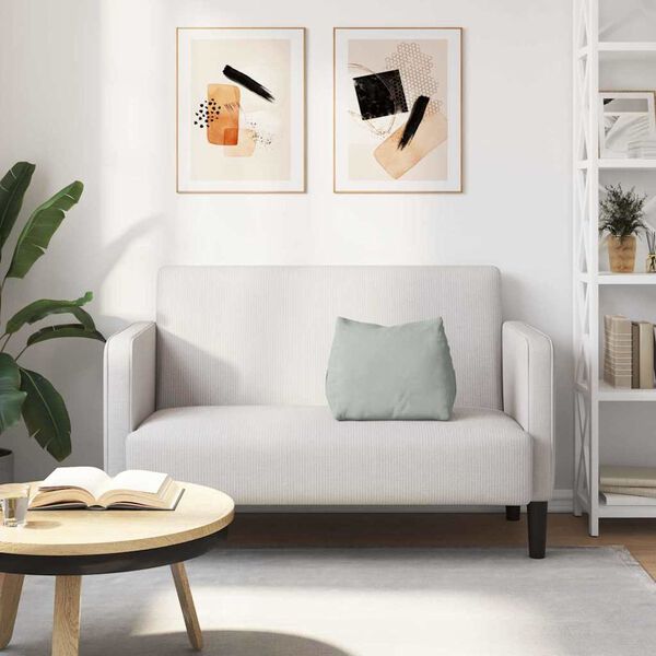 vidaXL Rygpude Lysegr&aring; 45 x 20 x 35 cm Velourstof