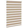 vidaXL zebragardin sandbrun 100x100 cm stofbredde 95,9 cm polyester