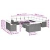 vidaXL sofas&aelig;t til haven 14 dele med hynder polyrattan sort