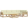 vidaXL Udend&oslash;rs sofagruppe 6 pcs Hvid og cremefarvet 79 x 79 x 37 cm