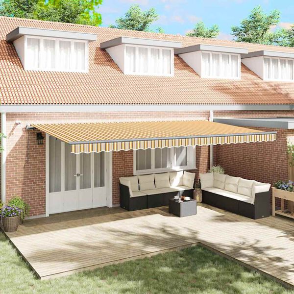 vidaXL Markiseduge med Flerfarvet 600 &times; 300 cm Polyester