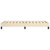 vidaXL Sengeramme uden madras Creme 100x200 cm Stof