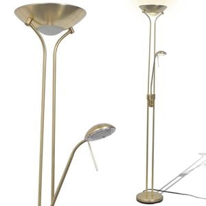 vidaXL LED-gulvlampe d&aelig;mpbar 23 W