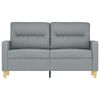 vidaXL 2-personers sofa 120 cm stof lysegr&aring;