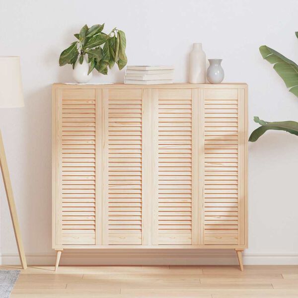 vidaXL skabslåger 4 stk. 99x29,5 cm lameldesign massivt fyrretræ