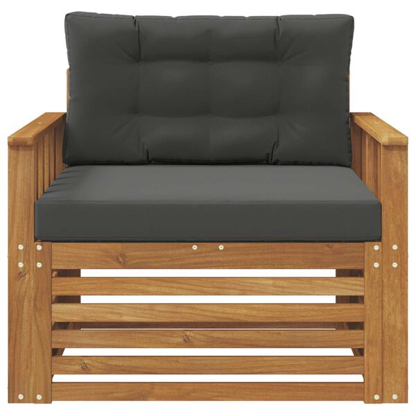 vidaXL Udend&oslash;rs sofagruppe Soli Akacietr&aelig; og polyester Naturfarvet