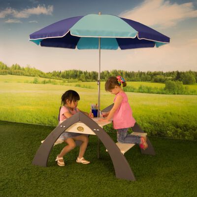 AXI picnicbord til børn "Kylo" grå og hvid A031.021.00