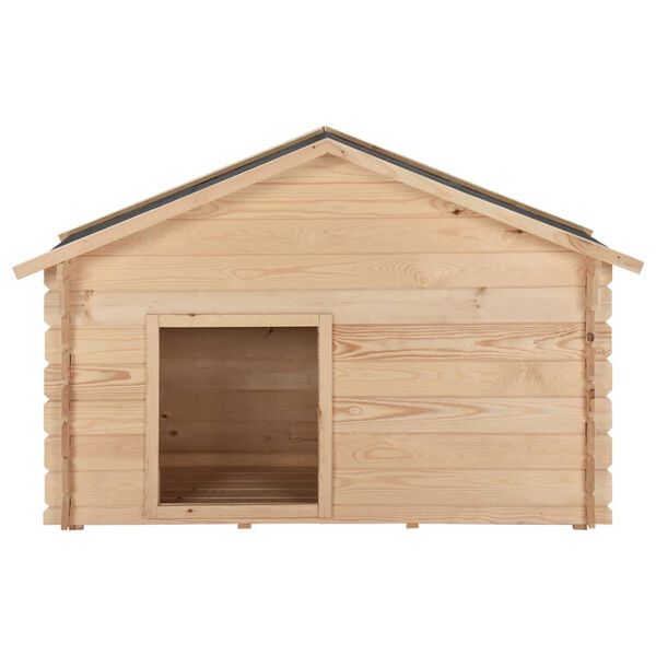 vidaXL hundehus 145x70x100,6 cm 14 mm massivt fyrretr&aelig;
