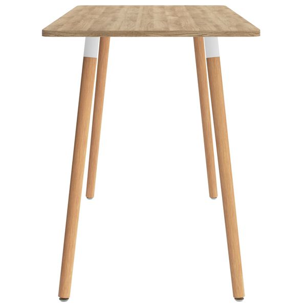 vidaXL spisebordss&aelig;t 5 dele hvid og sort